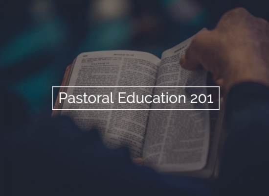 Pastoral Education 201